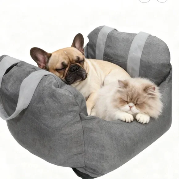 Cozy Gray Pet Bed for Small Pets - Picture 1 of 6